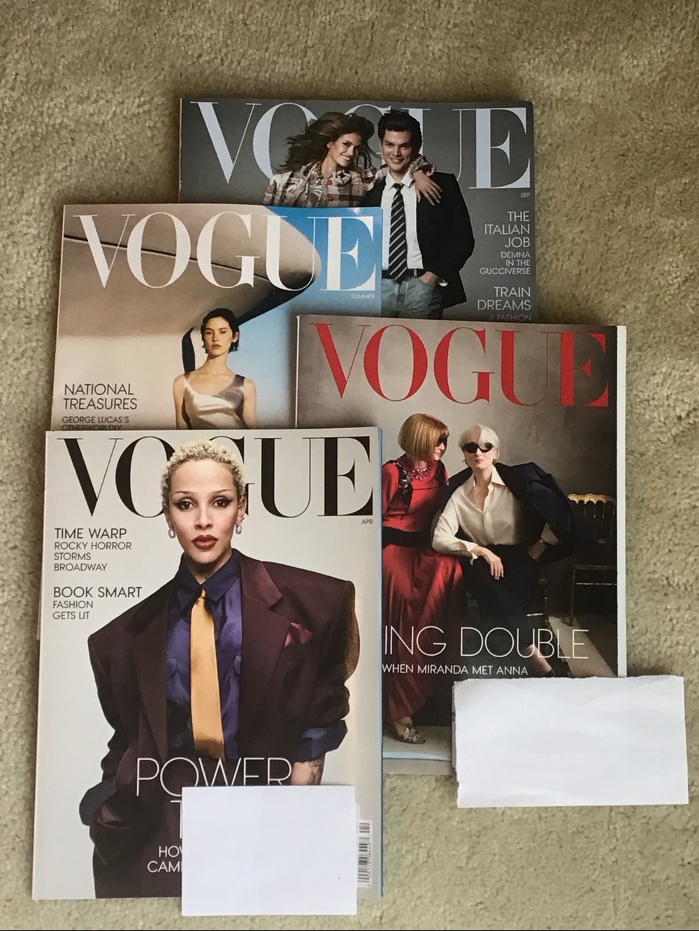 4 Issues Vogue Magazine, April 2026 - September 2026